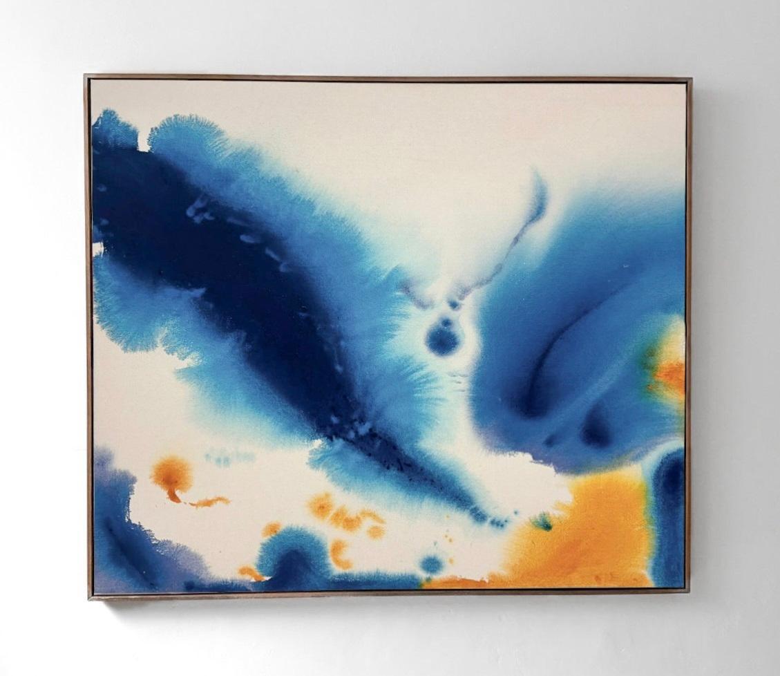 Abstract Painting di Teté Alurralde - ABSTRACT Colours Blue Opera d'arte dell'artista contemporaneo Tete Alurralde 2025