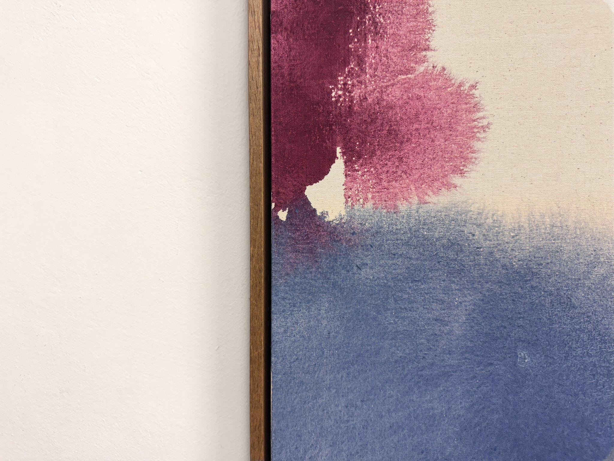 ABSTRACT Colours Blue Violet Opera d'arte dell'artista contemporaneo Tete Alurralde 2025 - Painting di Teté Alurralde