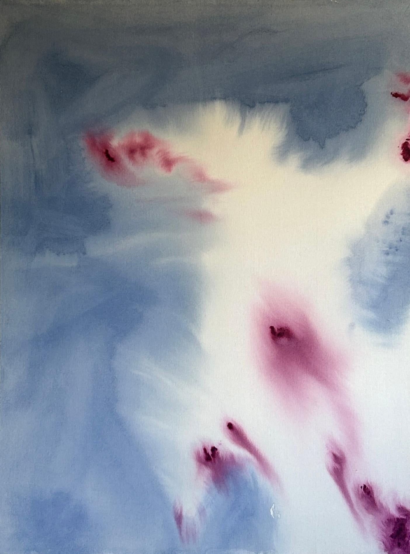 ABSTRACT Colori Blu Acqua Opera d'arte contemporanea Artista Tete Alurralde 2025