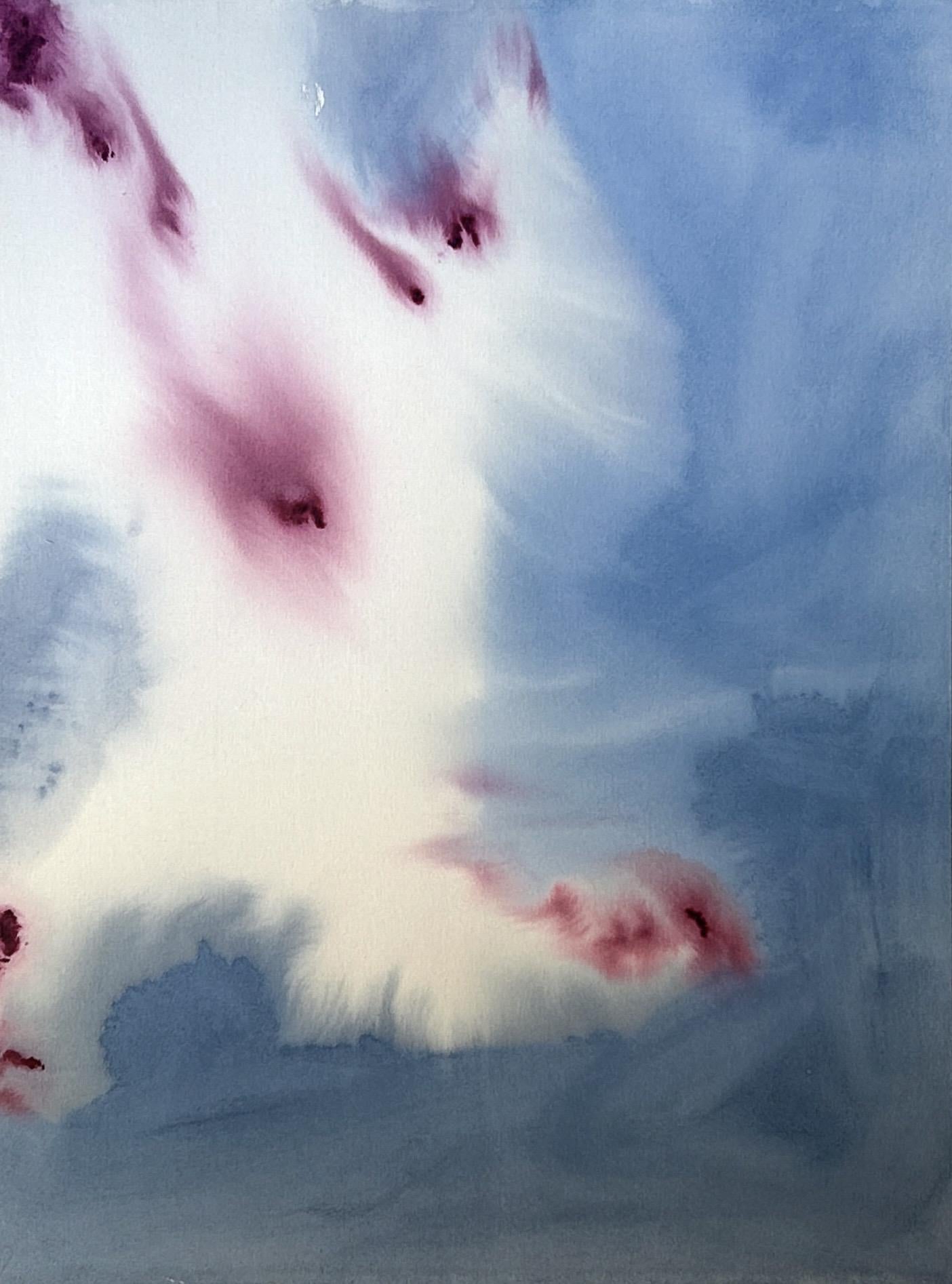 ABSTRACT Colours Blue Water Artwork Contemporary Artist Tete Alurralde 2025