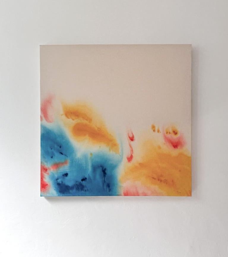 ABSTRACT Colours Blue Yellow Opera d'arte dell'artista contemporaneo Tete Alurralde 2025 in vendita 3