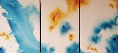 ABSTRACT Triptych Colours Artwork by Contemporary Artist Tete Alurralde 2024