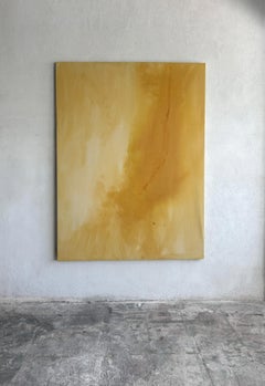 Contemporary Minimalist Earth Abstract Painting Canvas Tete Alurralde