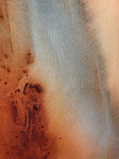 Zeitgenössische Minimalistische Erdtöne Abstrakte Malerei Leinwand Tete Alurralde