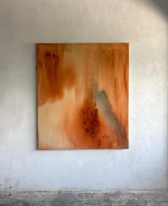 Zeitgenössische Minimalistische Erdtöne Abstrakte Malerei Leinwand Tete Alurralde