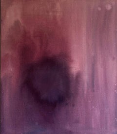 Zeitgenössische minimalistische violette abstrakte malerei leinwand von Tete Alurralde 2025