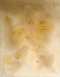 Contemporary Minimalist Yellow Tones Abstract Painting Canvas Tete Alurralde