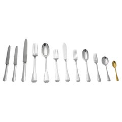 Tetard - 165pc. Antique French 950 Sterling Silver Louis XVI Flatware Set !