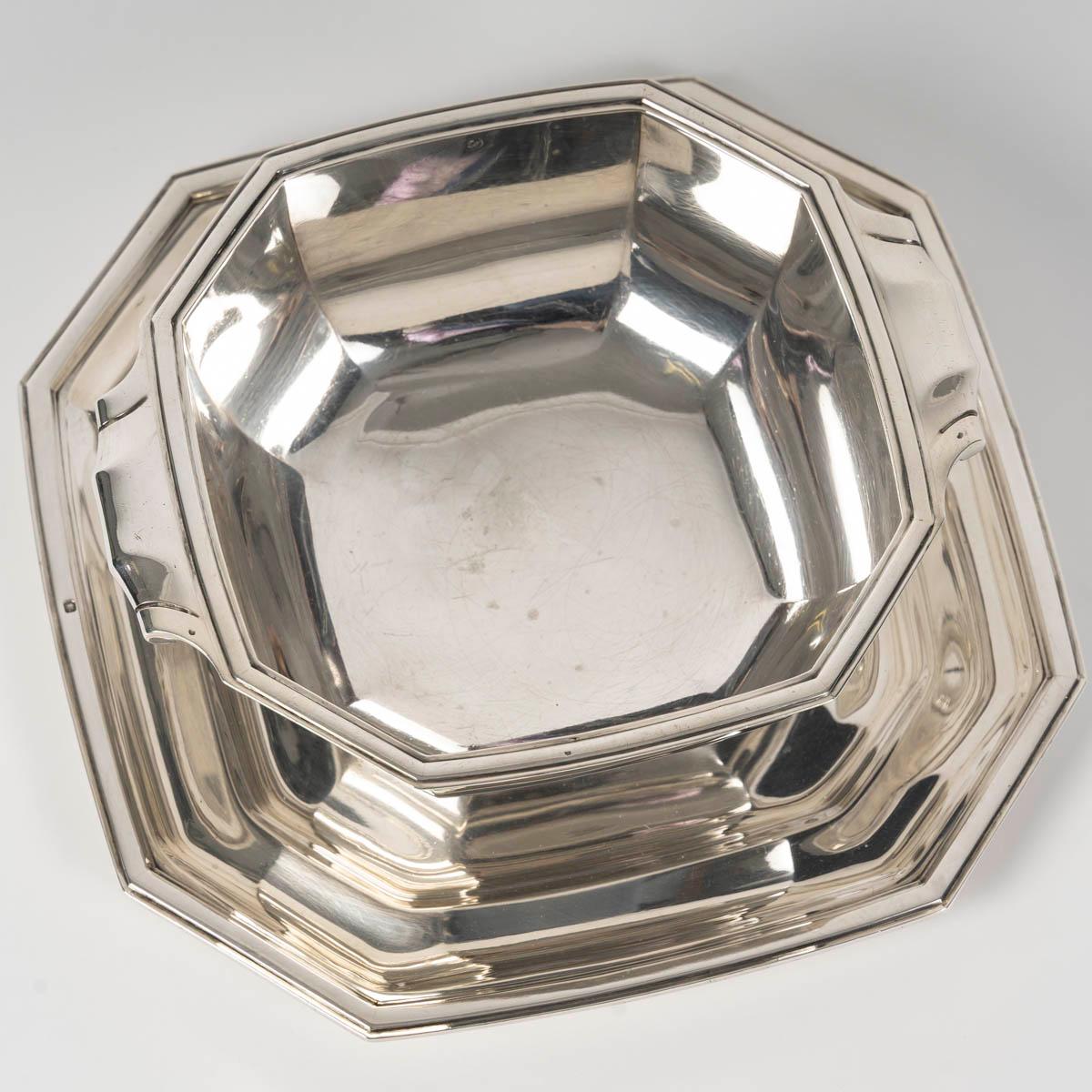 Tétard Frères Art Deco  Sauce boat  on its matching tray in vendita 2