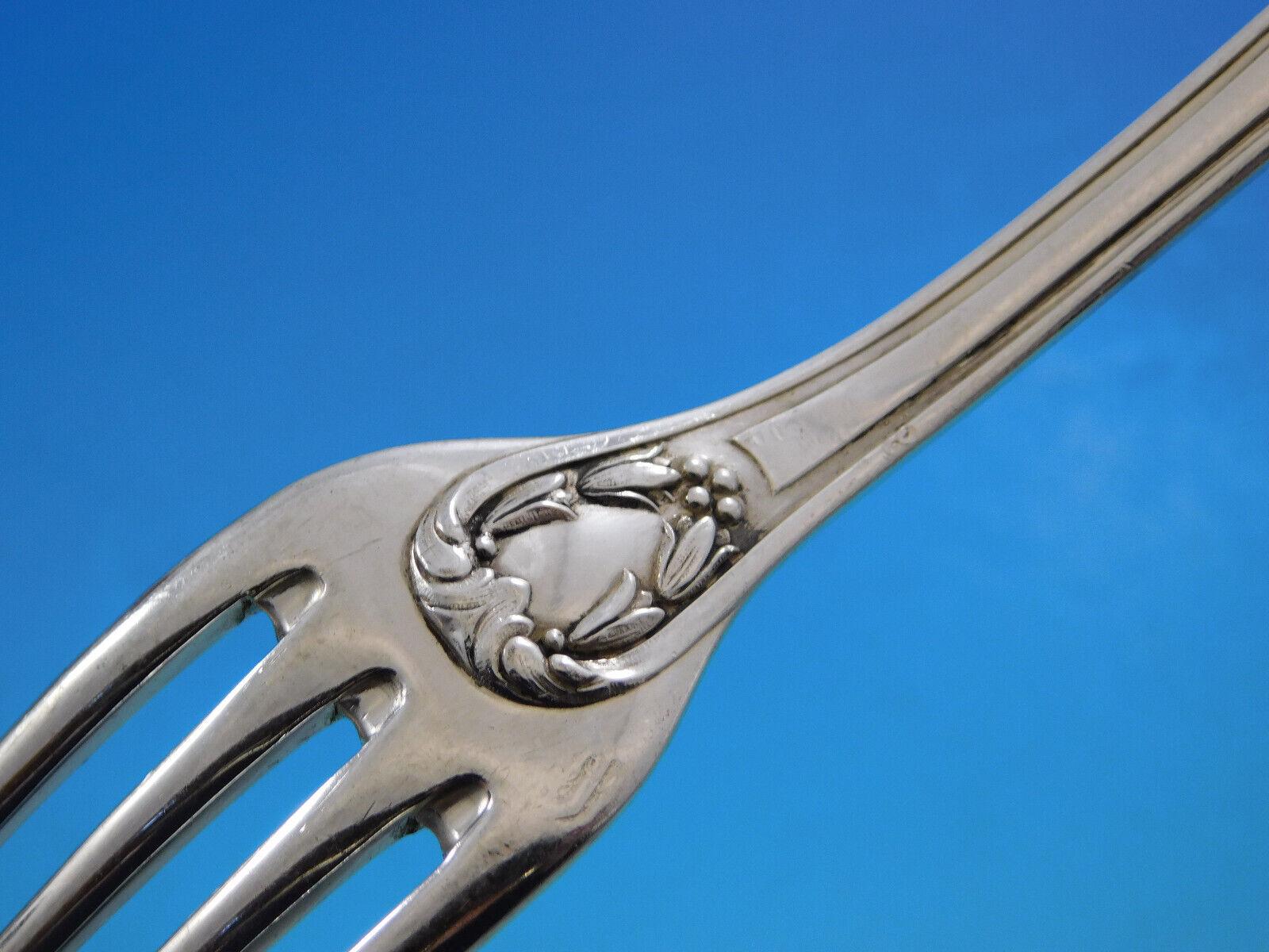 Tetard Freres Perles Cubiertos de Plata de Ley Servicio Cena Francés 72 Piezas siglo XIX en venta