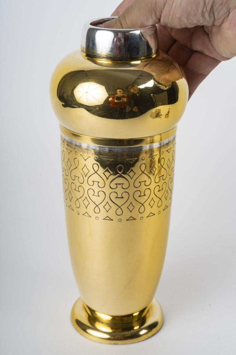 TETARD Frères - Shakers in vermeil 20° secolo ART DECO in vendita 5