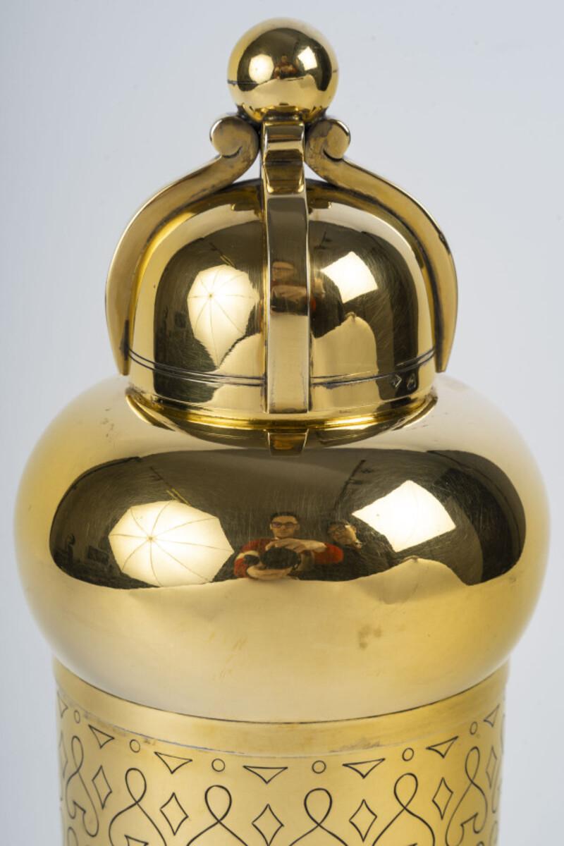 Francese TETARD Frères - Shakers in vermeil 20° secolo ART DECO in vendita