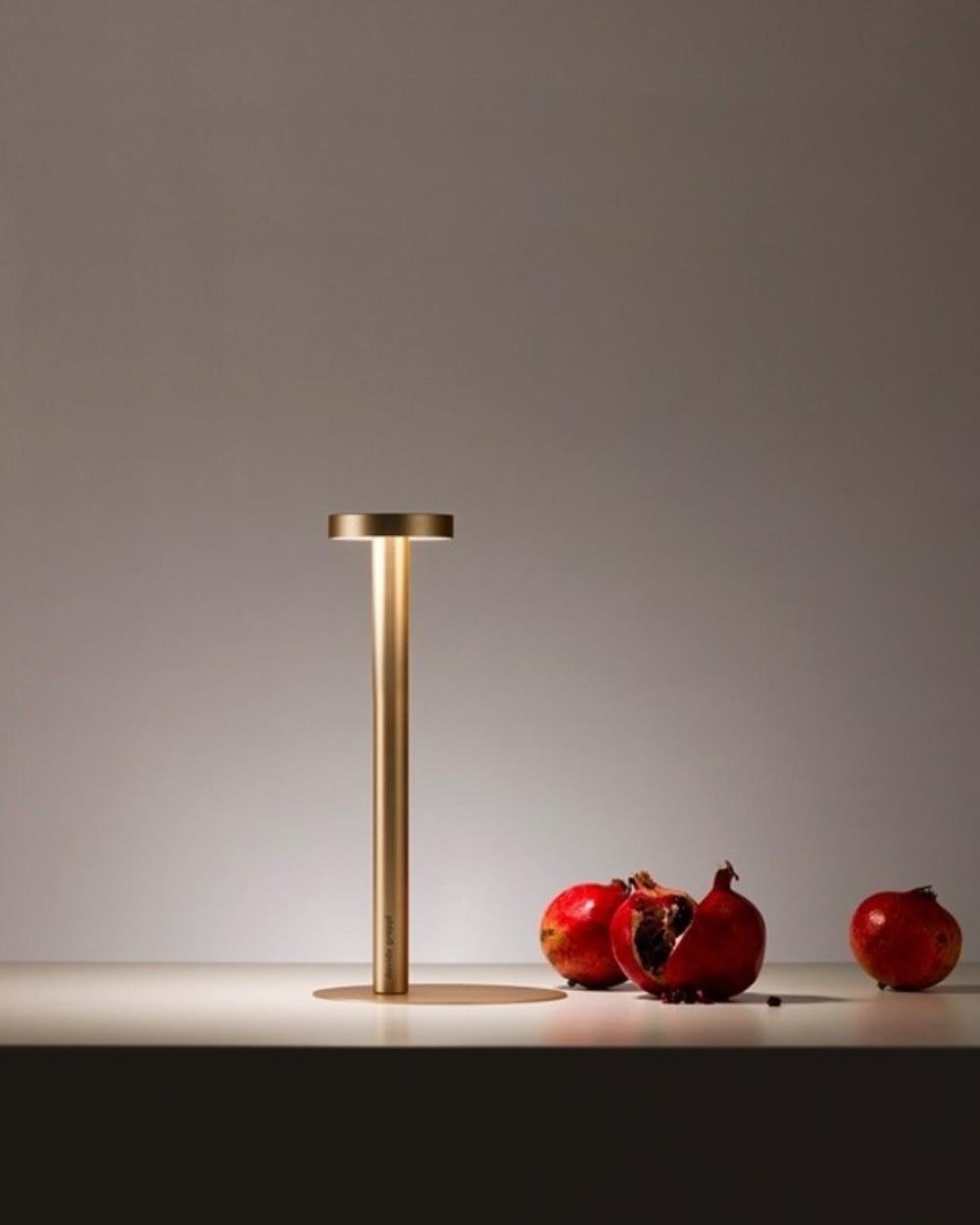 TeTaTeT table lamp in Matt Gold by Davide Groppi In New Condition For Sale In Brooklyn, NY