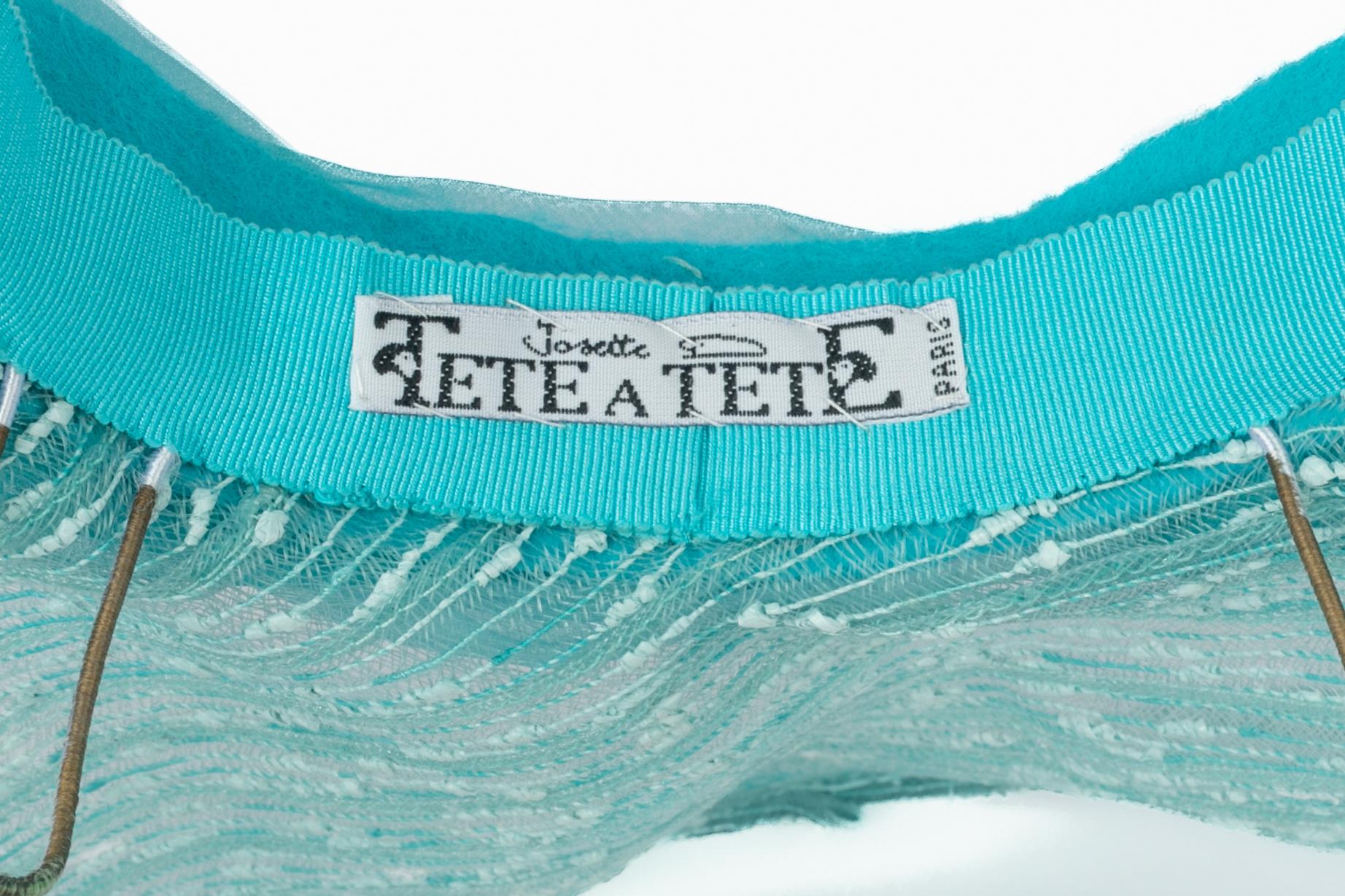 Cappello blu Tête à Tête in vendita 5