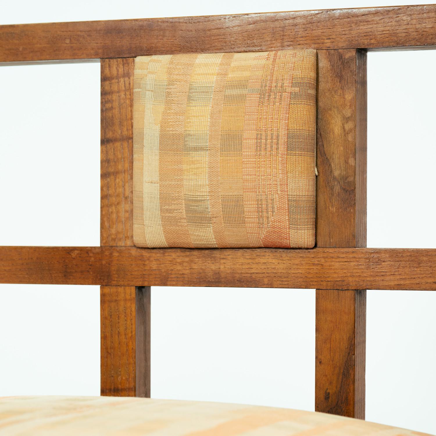 Tete-a-tete-Konversations-Sofabank inspiriert von Rennie Mackingtosh, einzigartig, 1980 im Angebot 2