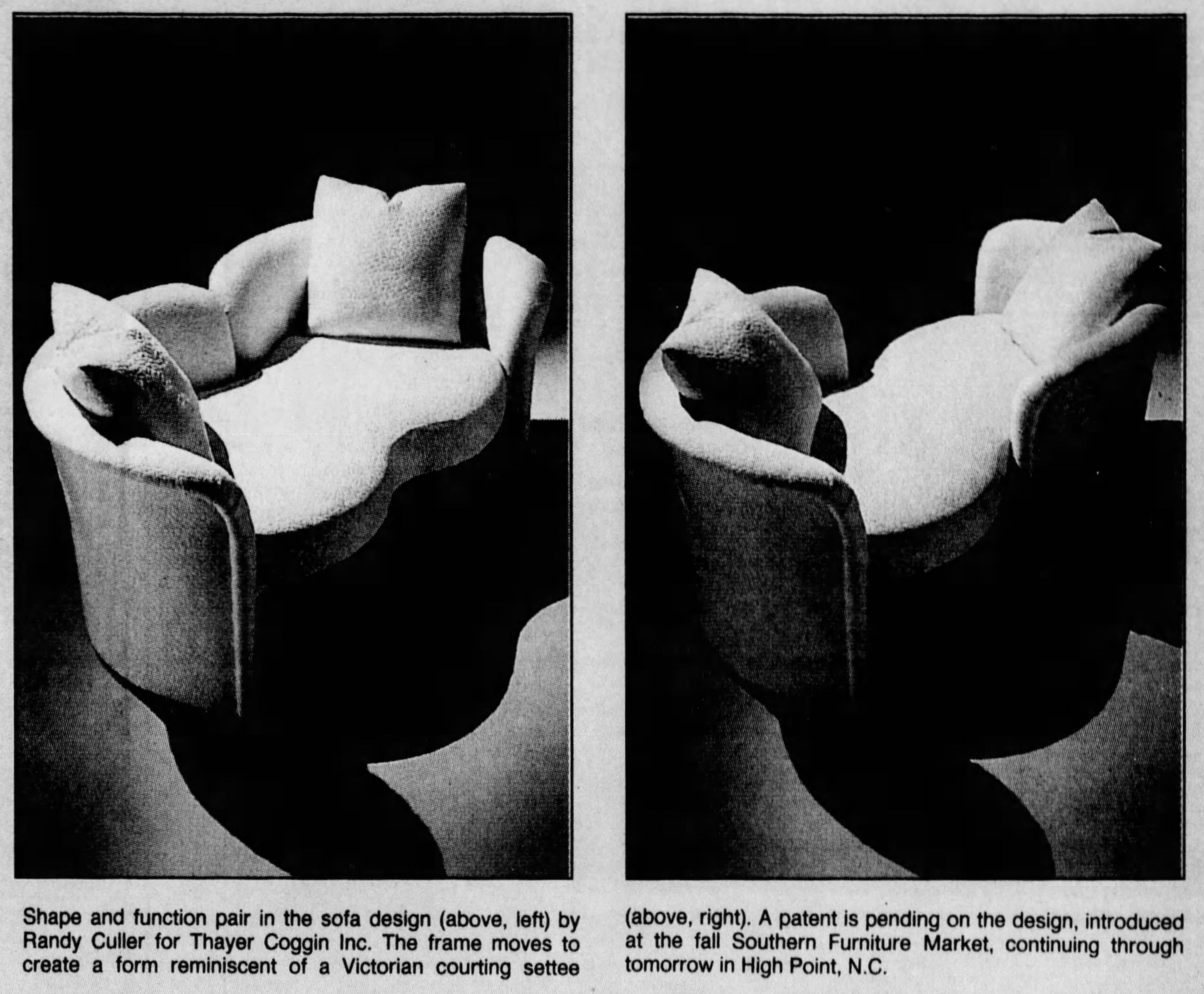 Canapé Tete-a-Tete Love Seat de Ransom Culler pour Thayer Coggin 6