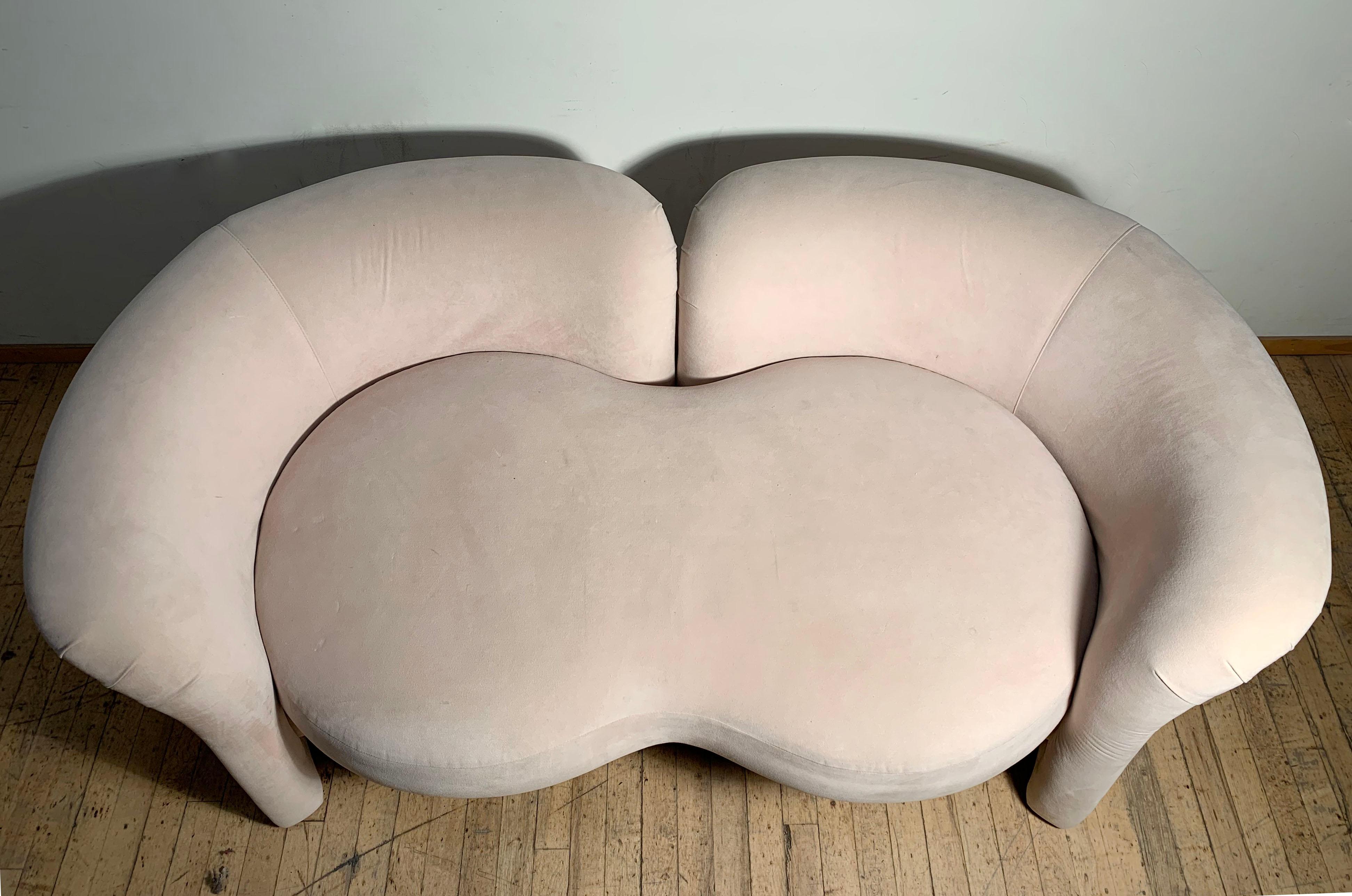 Américain Canapé Tete-a-Tete Love Seat de Ransom Culler pour Thayer Coggin