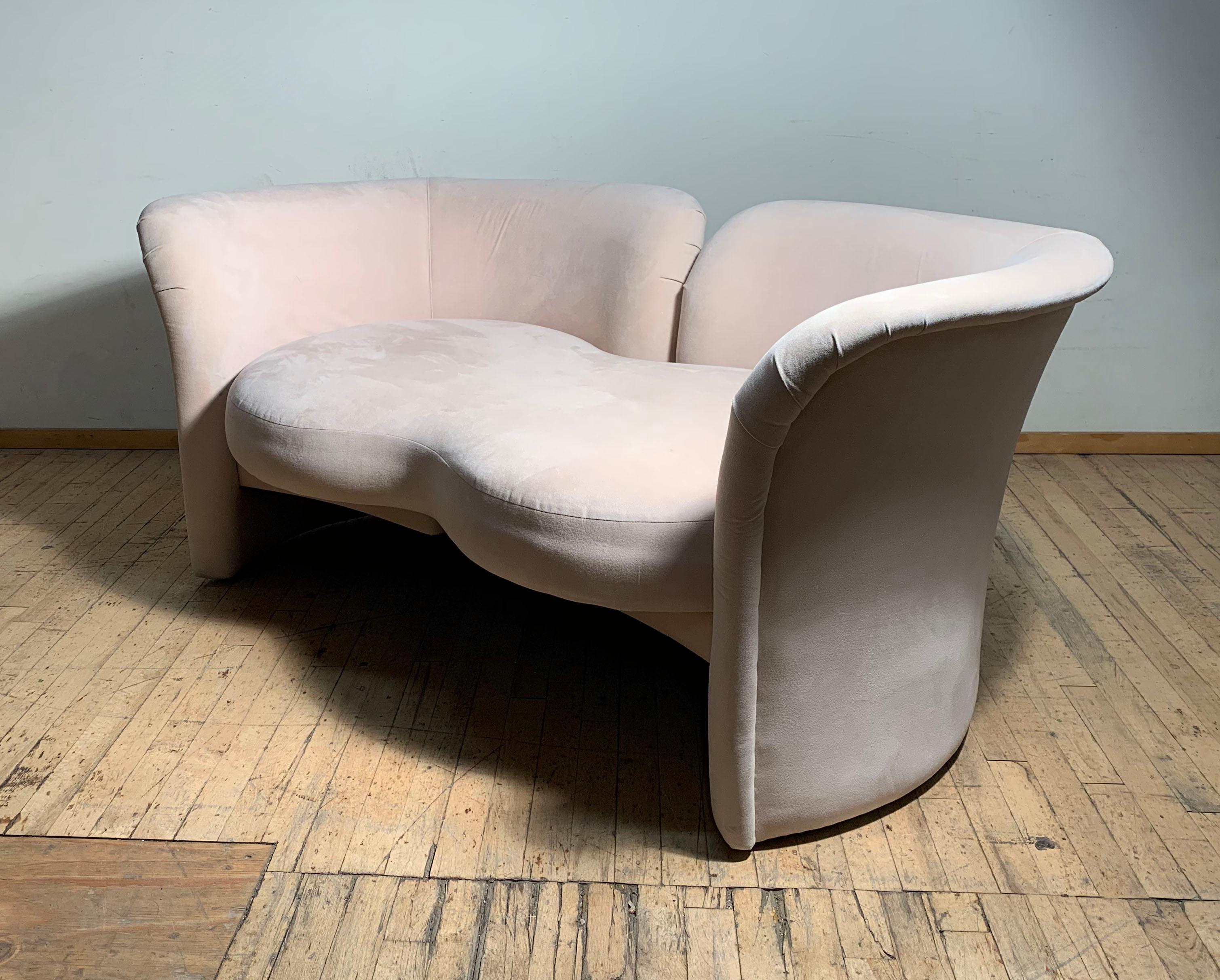 20ième siècle Canapé Tete-a-Tete Love Seat de Ransom Culler pour Thayer Coggin