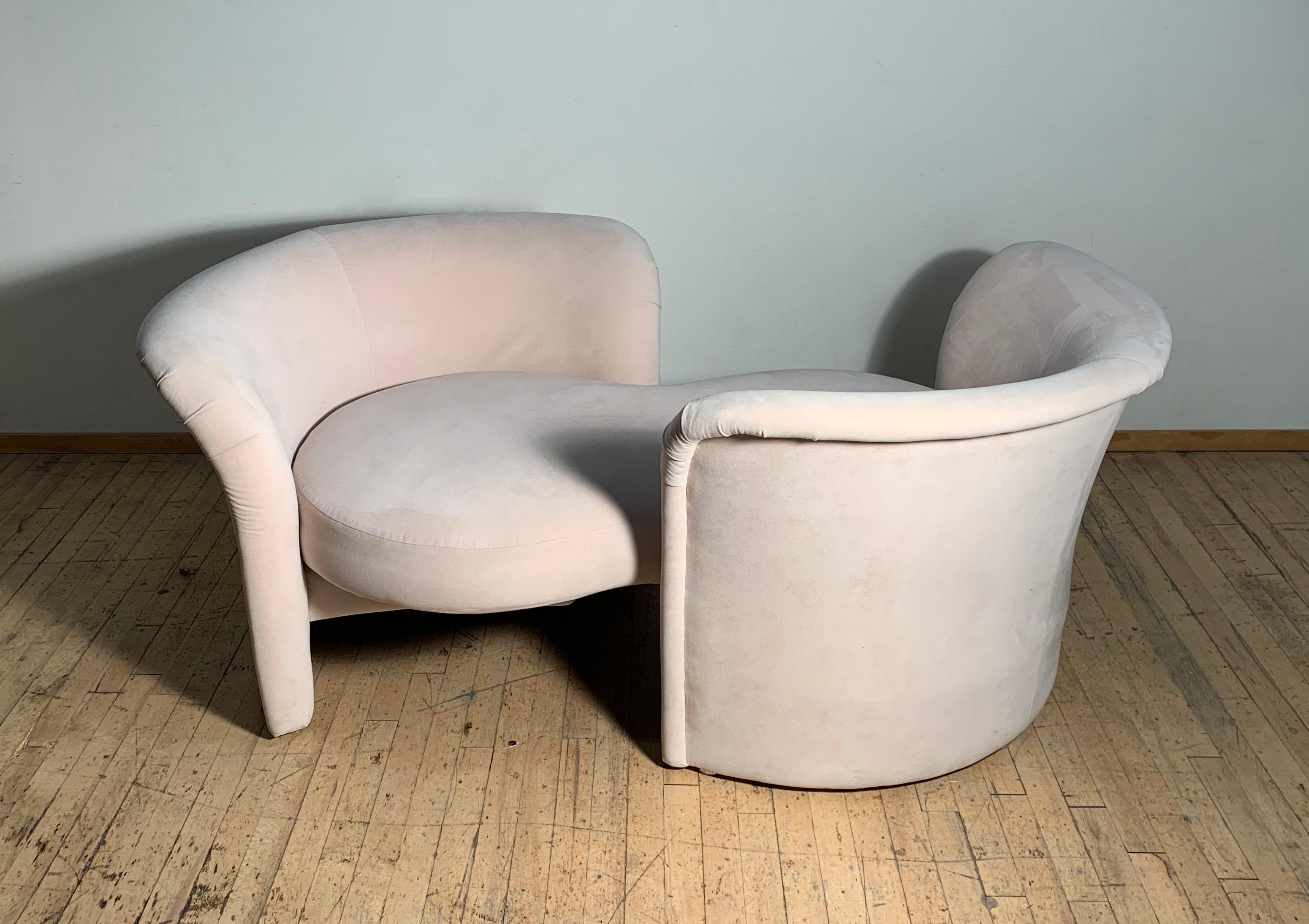 Canapé Tete-a-Tete Love Seat de Ransom Culler pour Thayer Coggin 1
