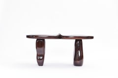 Tête-À-Tête Wood Bench by The Stone by the Door (American Oak version)