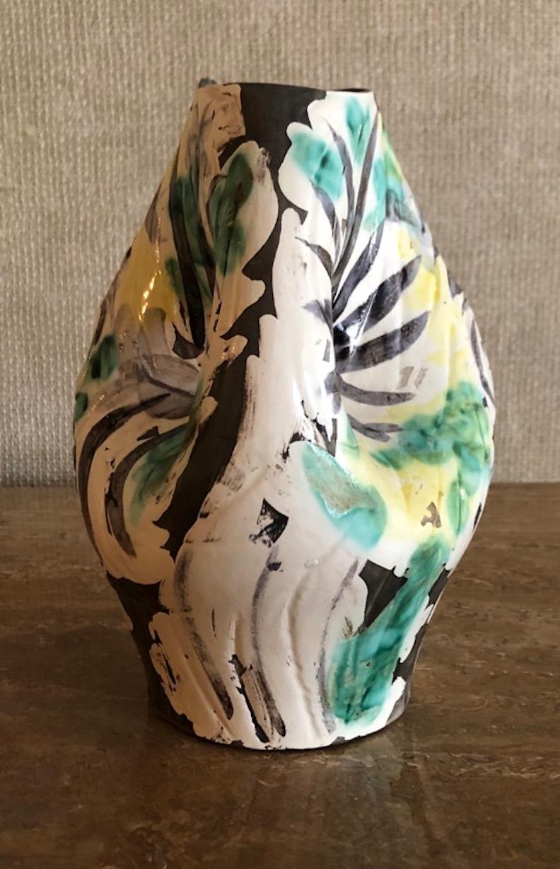 Moderno Brocca in ceramica Tete de Femme Couronnee de Fleurs (A.R. 237) Picasso Madoura in vendita
