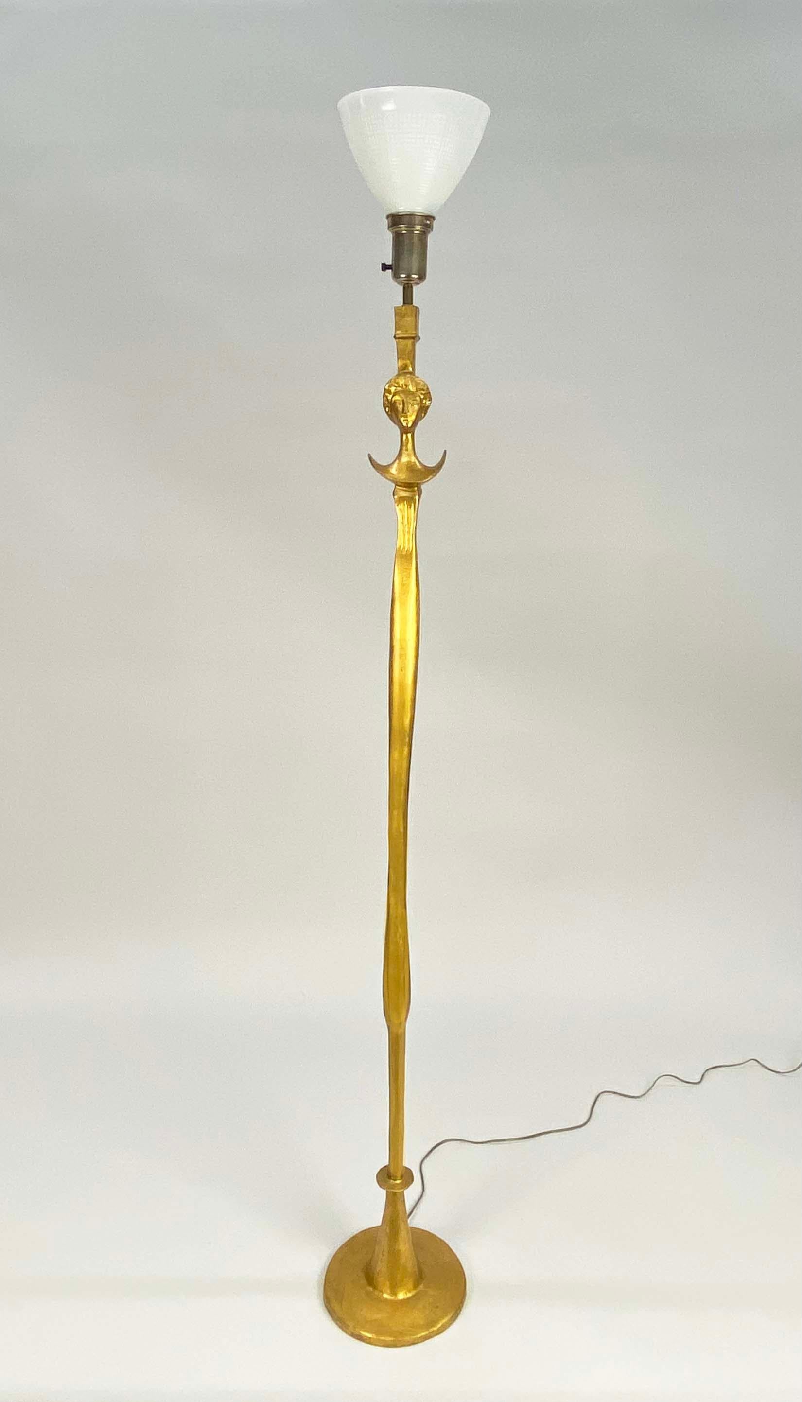 Lampadaire Tete de Femme d'après Alberto Giacometti---Rockefeller Collection en vente 9