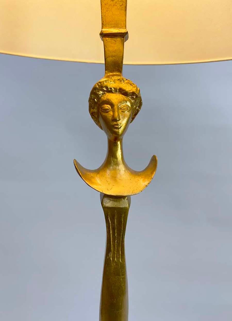 Américain Lampadaire Tete de Femme d'après Alberto Giacometti---Rockefeller Collection en vente