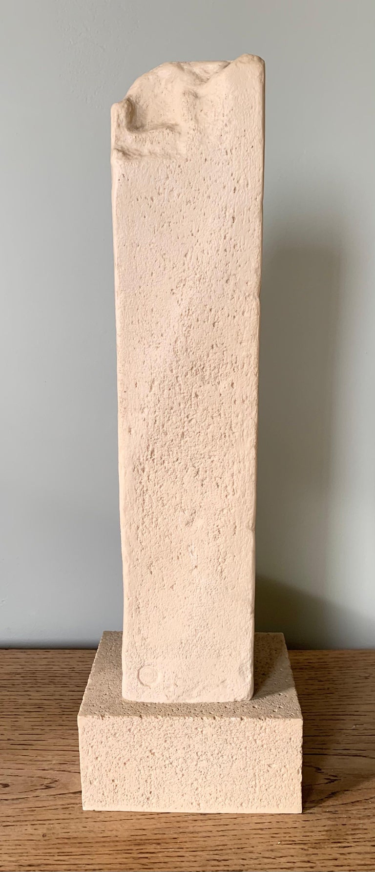 "Tête de femme" Stone and Resin Modigliani Sculpture, Paris Louvre