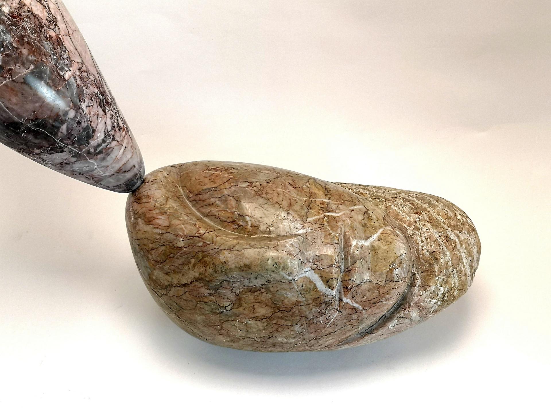 Modern Tête 'Head', Marble Sculpture by Unknown Artist