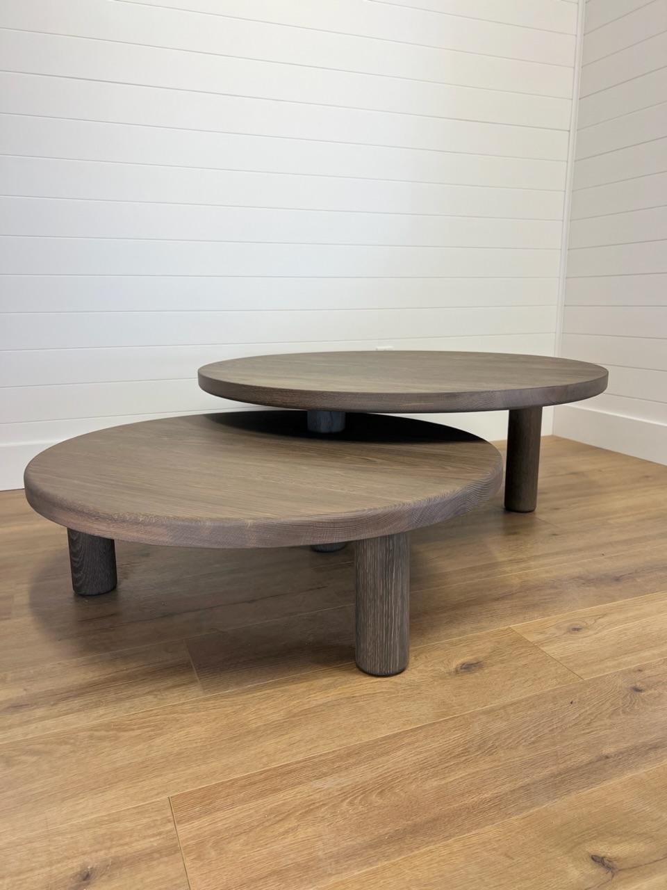 American Tether White Oak Nesting Coffee Table set For Sale