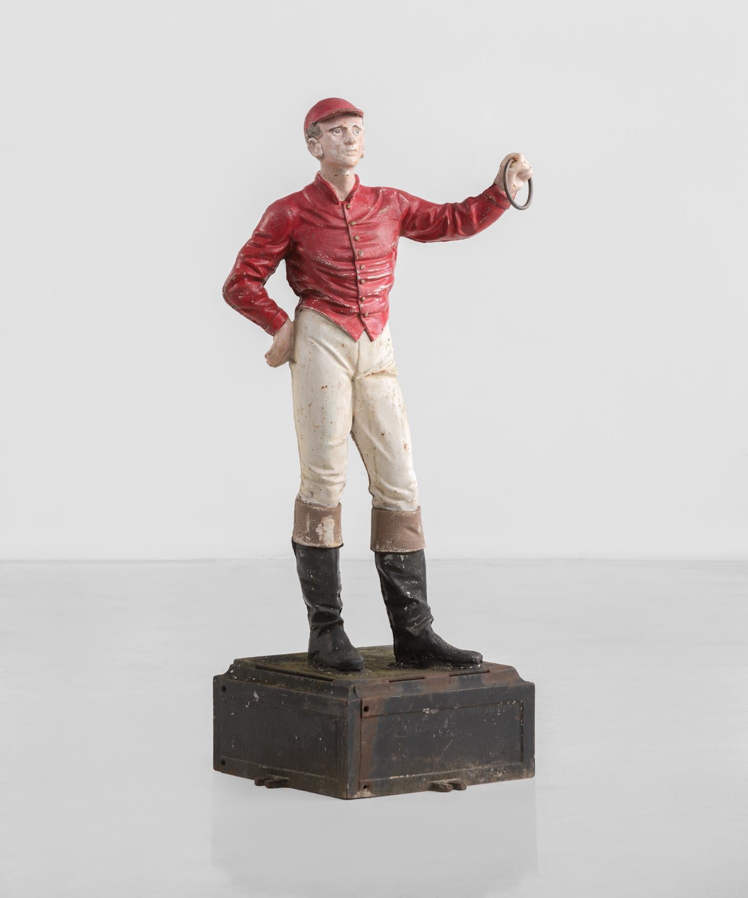 Tethering post jockey, circa 1890

Cast iron with original paint.