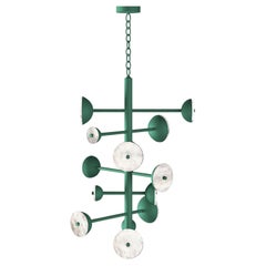 Teti Freedom Green Metal Chandelier by Alabastro Italiano