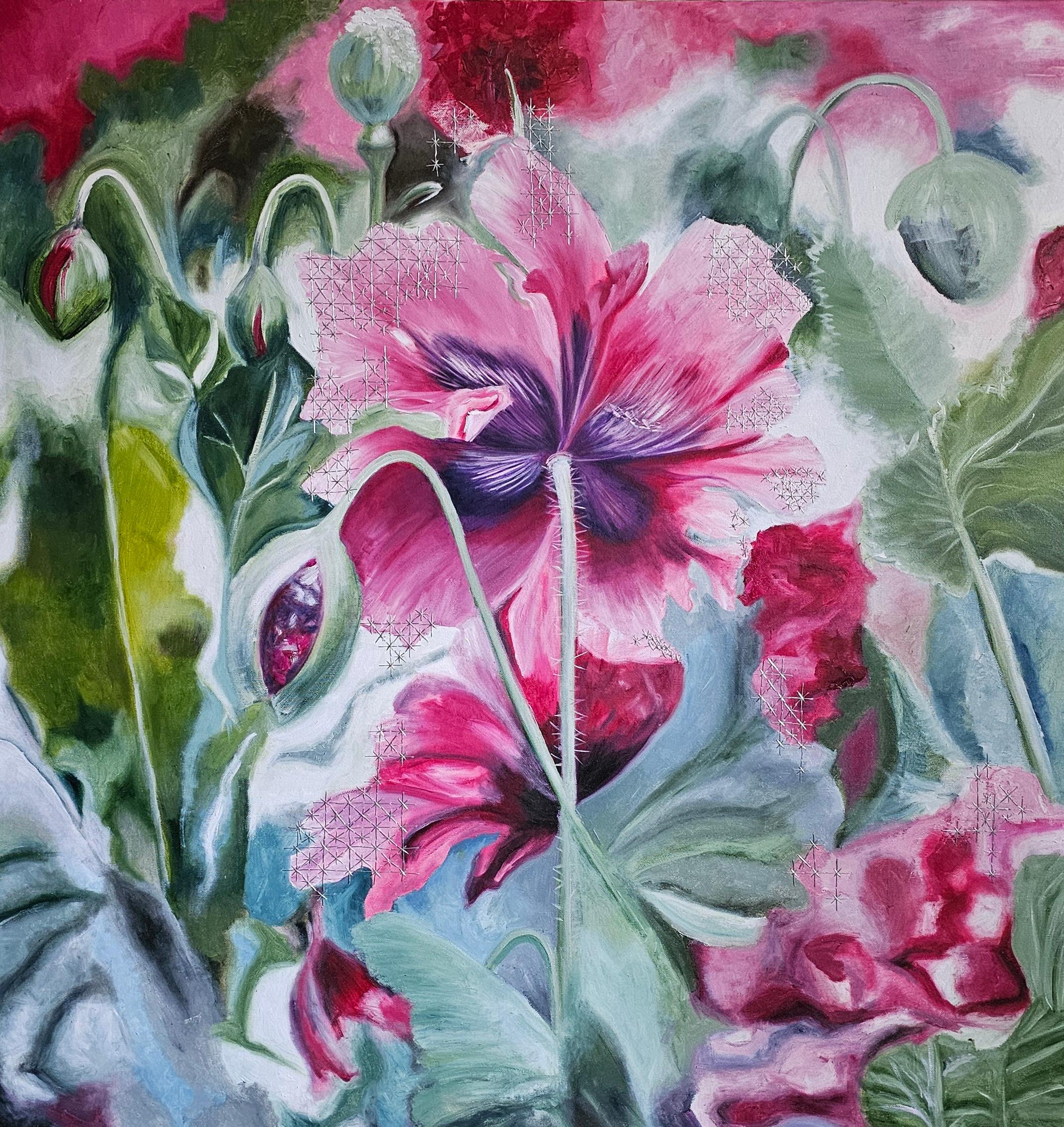 Landscape Painting de Tetiana Adamovich - "Memoria floreciente"
