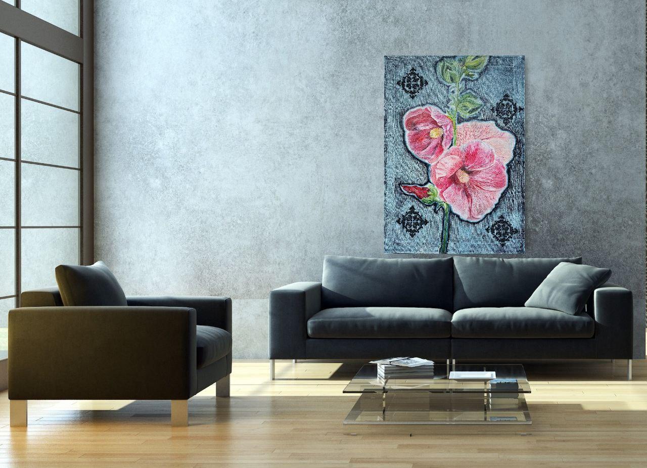 Malva - Painting Astratto di Tetiana Adamovich