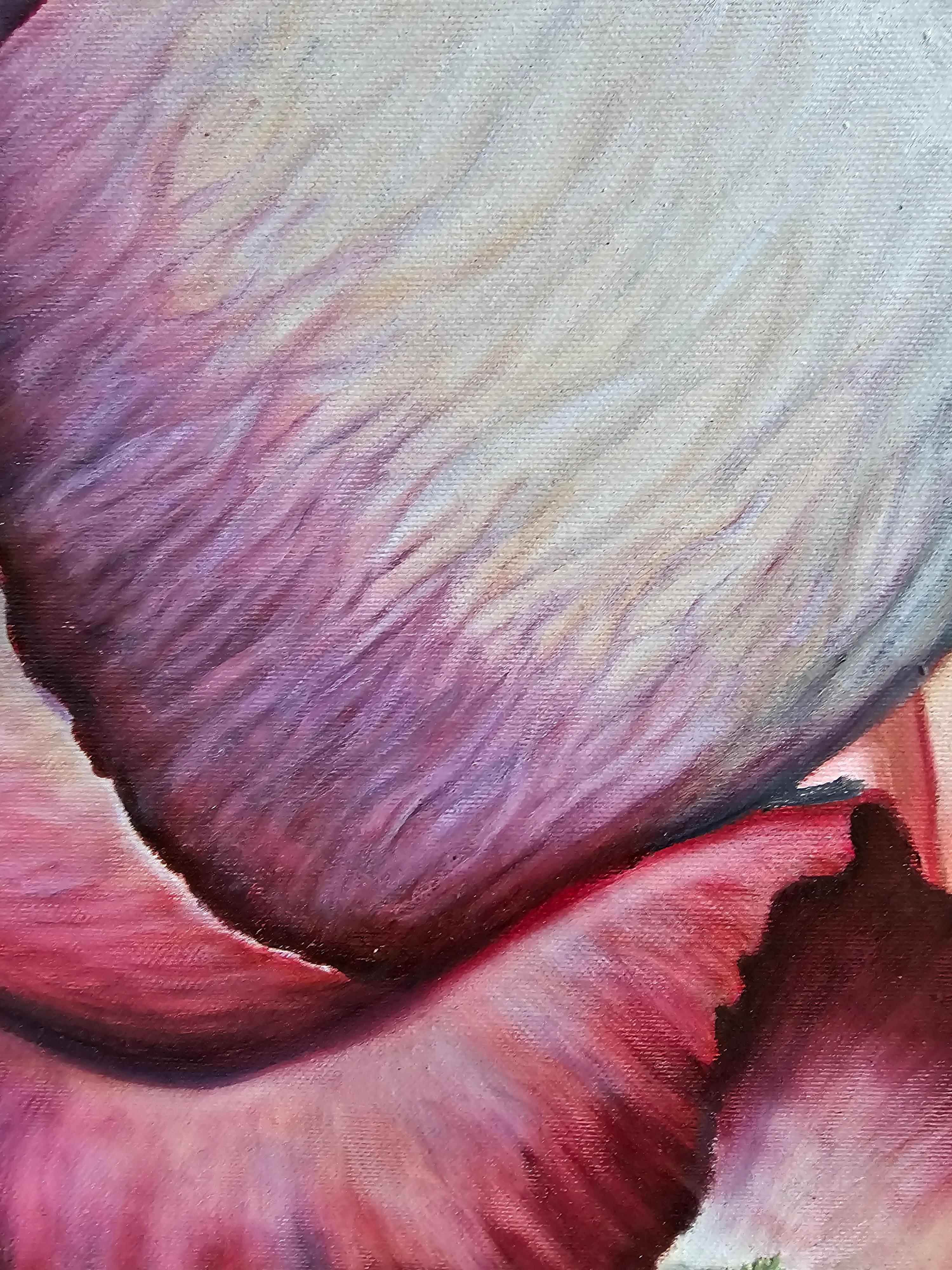 Roses of time - Brown Figurative Art by Tetiana Adamovich