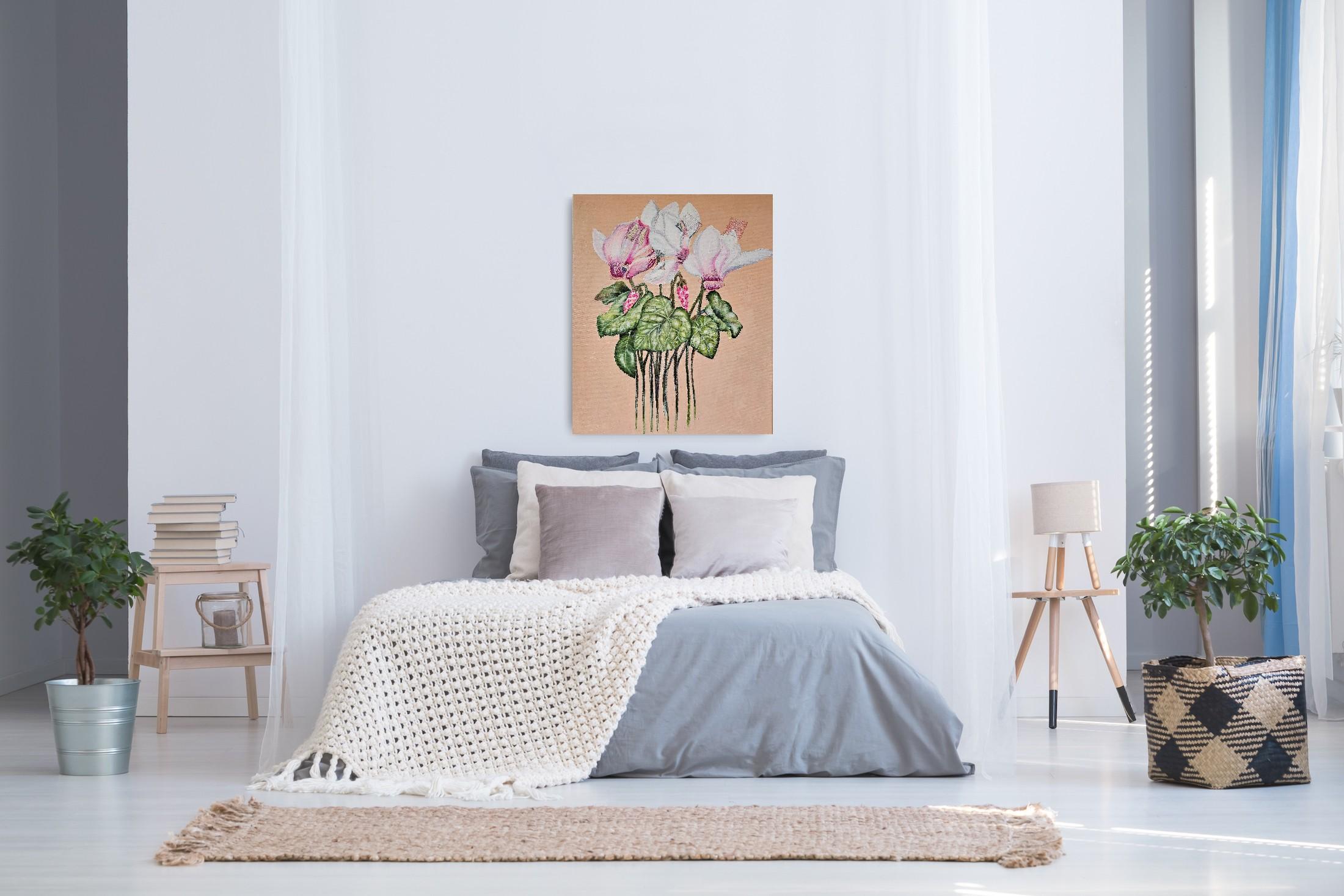 Saved  Beauties:Embroidery  of time - Abstract Art by Tetiana Adamovich
