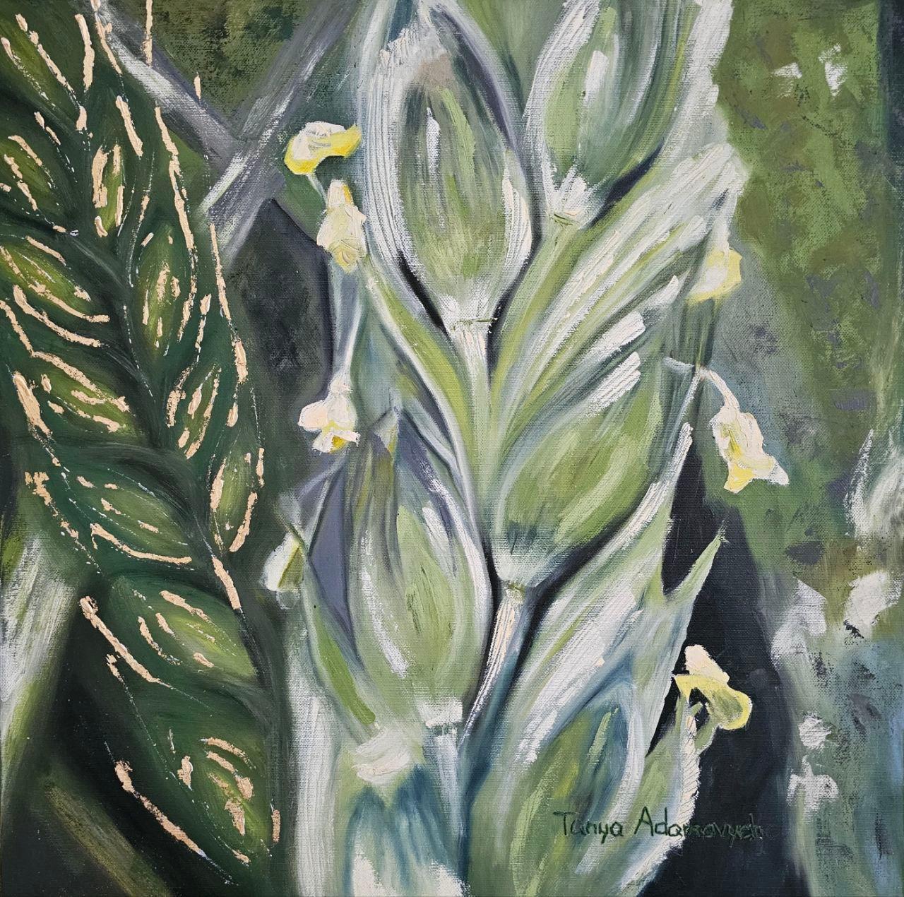 Landscape Painting de Tetiana Adamovich - Flor de trigo