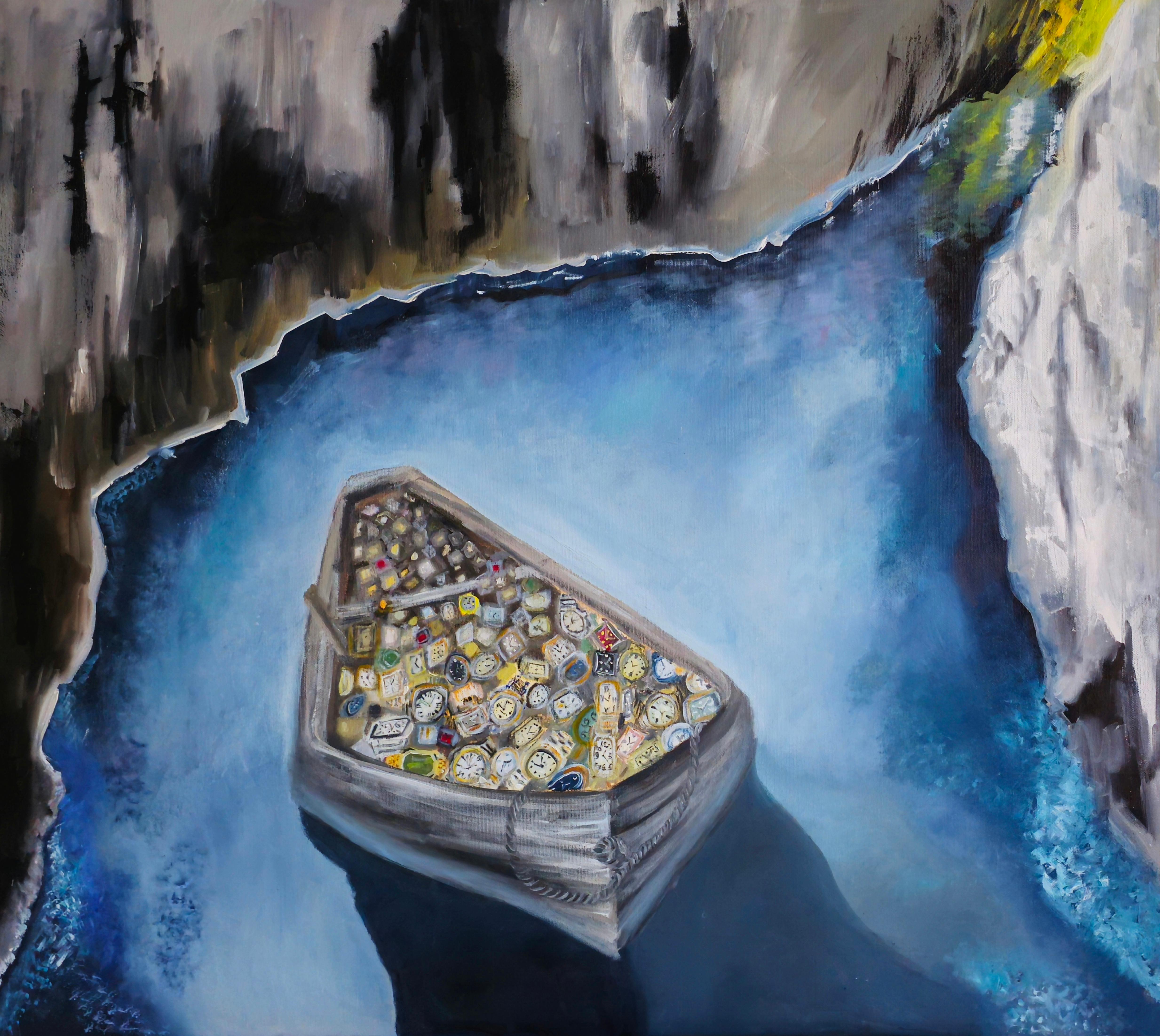 Landscape Painting Tetiana Adamovich - Là où s'arrête le Worlds End