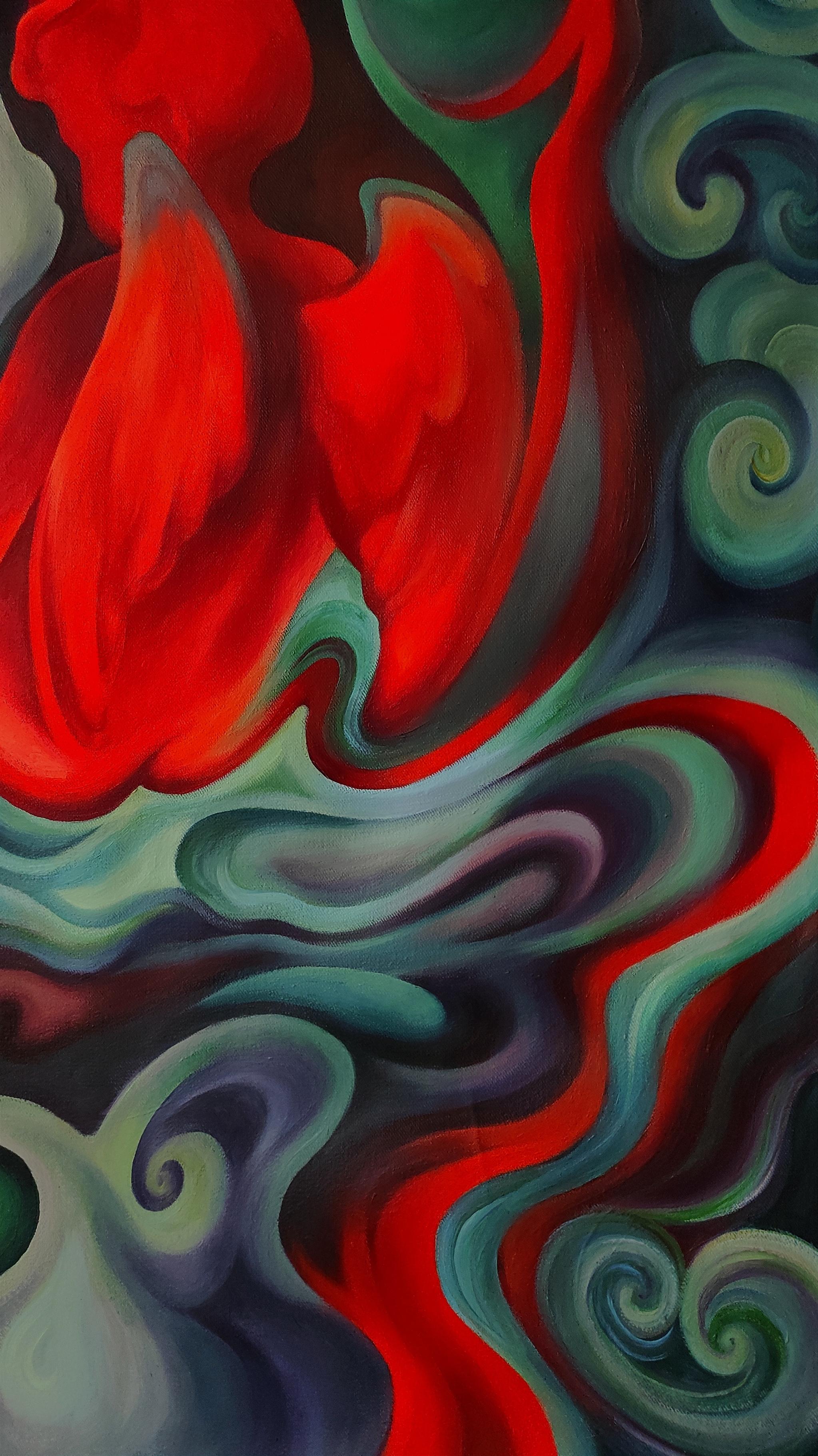 Einsamkeit – Painting von Tetiana Borys