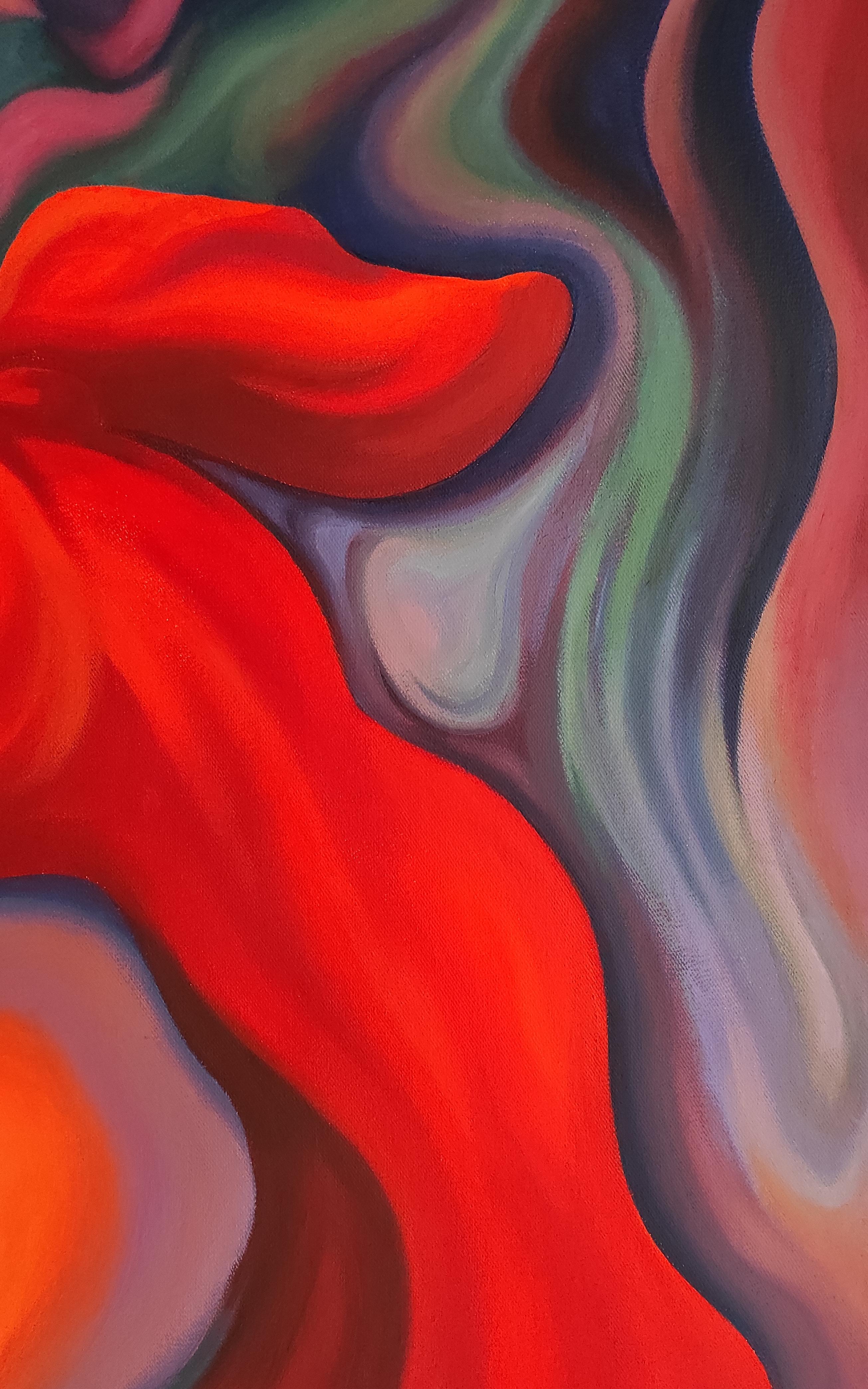 Reciprocity - Surrealist Painting by Tetiana Borys