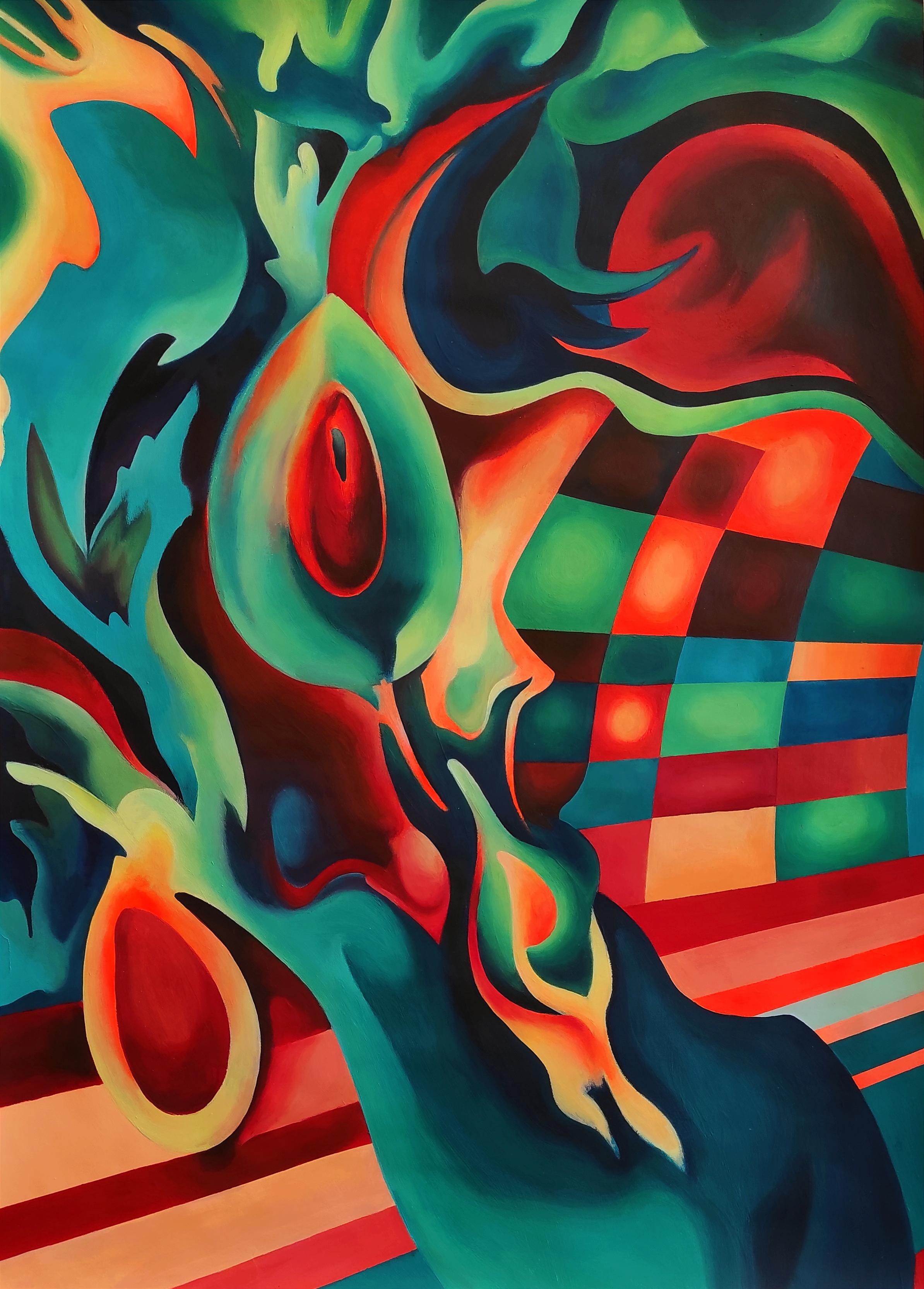 Die Heiligkeit der Seele (Diptychon) – Painting von Tetiana Borys