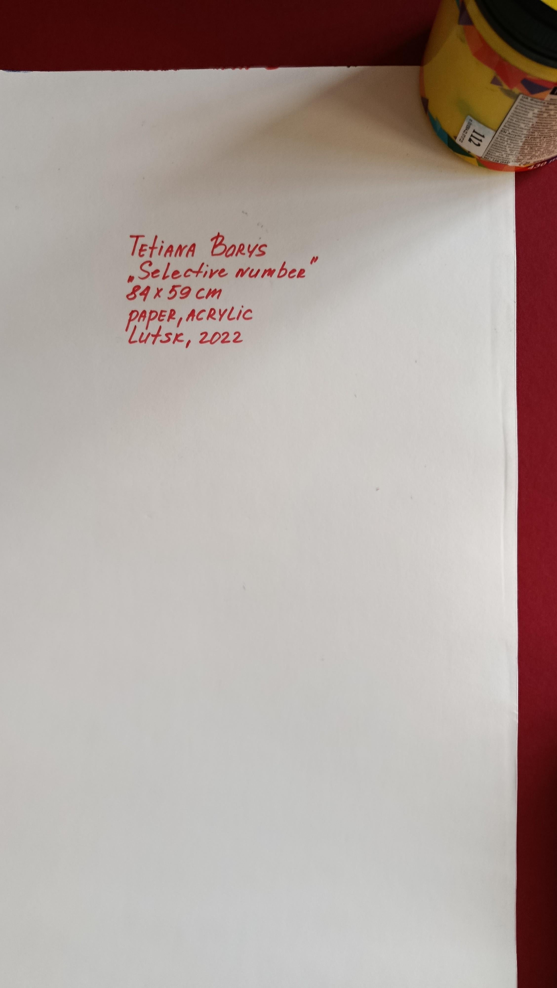 Selective number - Painting de Tetiana Borys