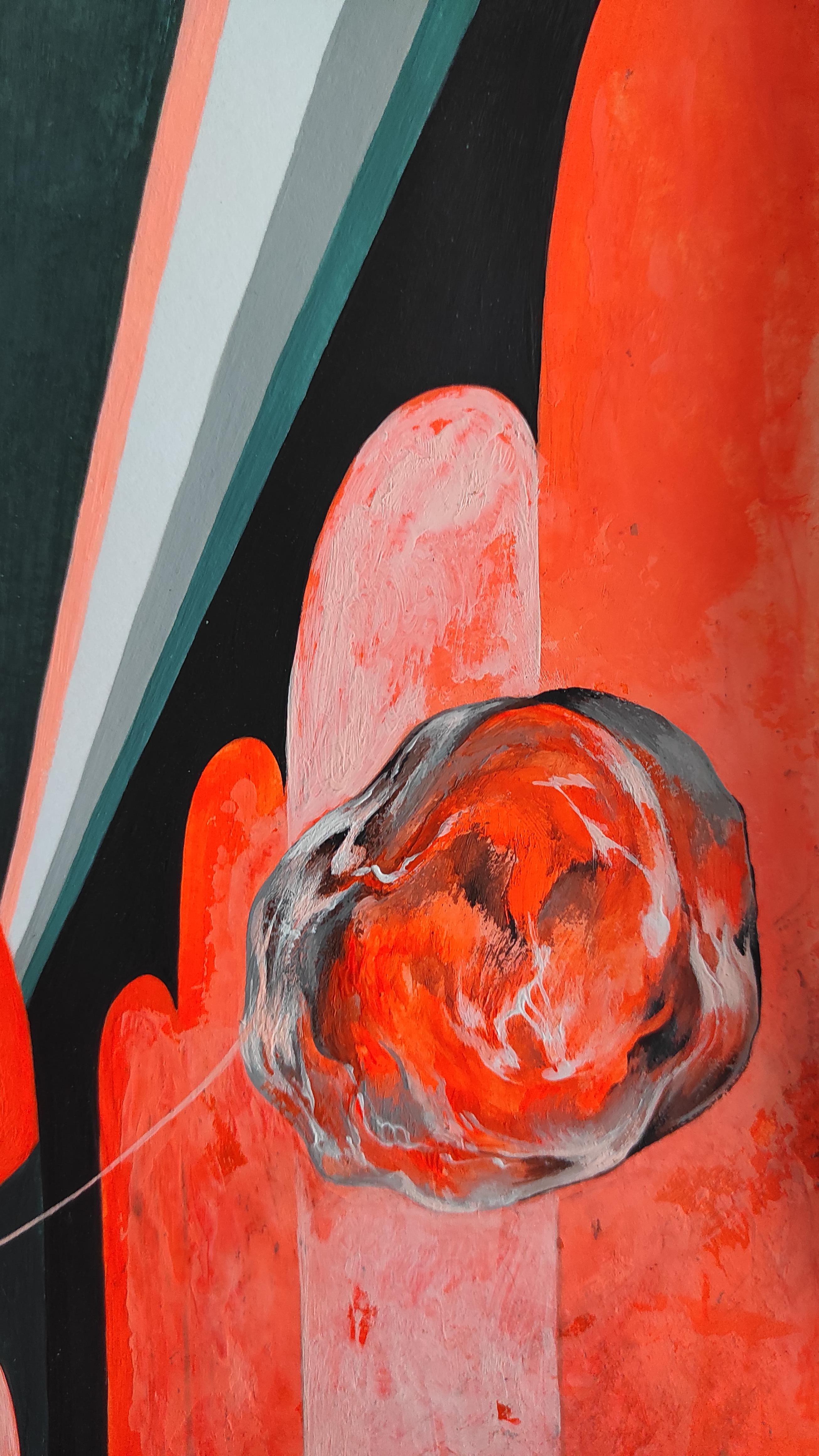 Sanfte Zerbrechlichkeit (Schwarz), Abstract Painting, von Tetiana Borys