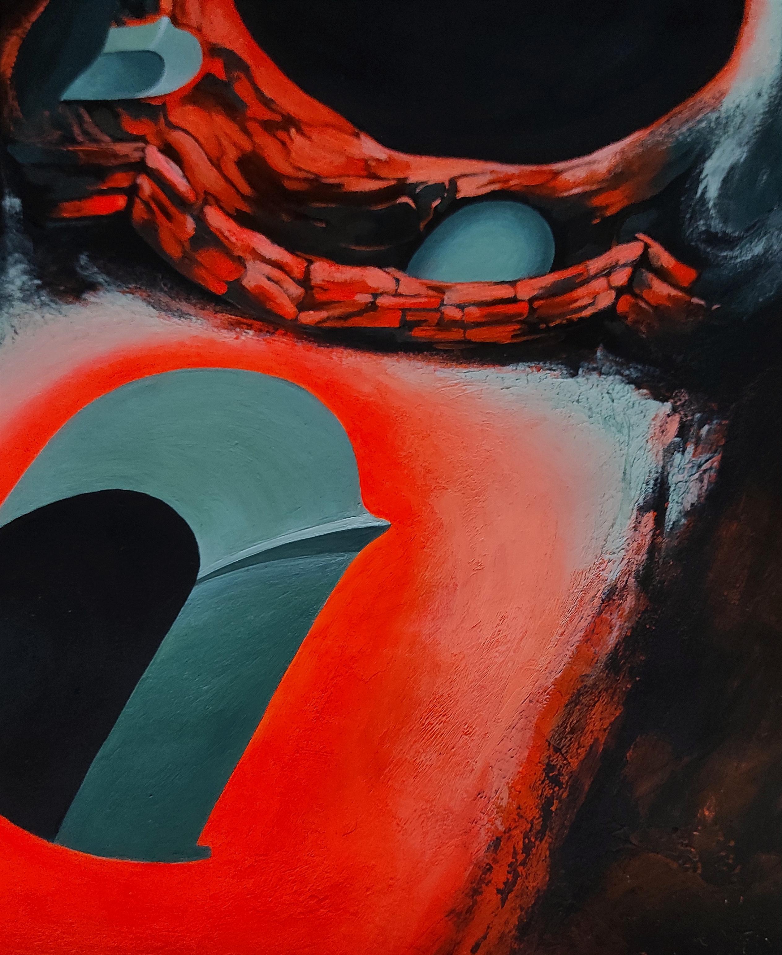 Sanfte Einsamkeit (Surrealismus), Painting, von Tetiana Borys