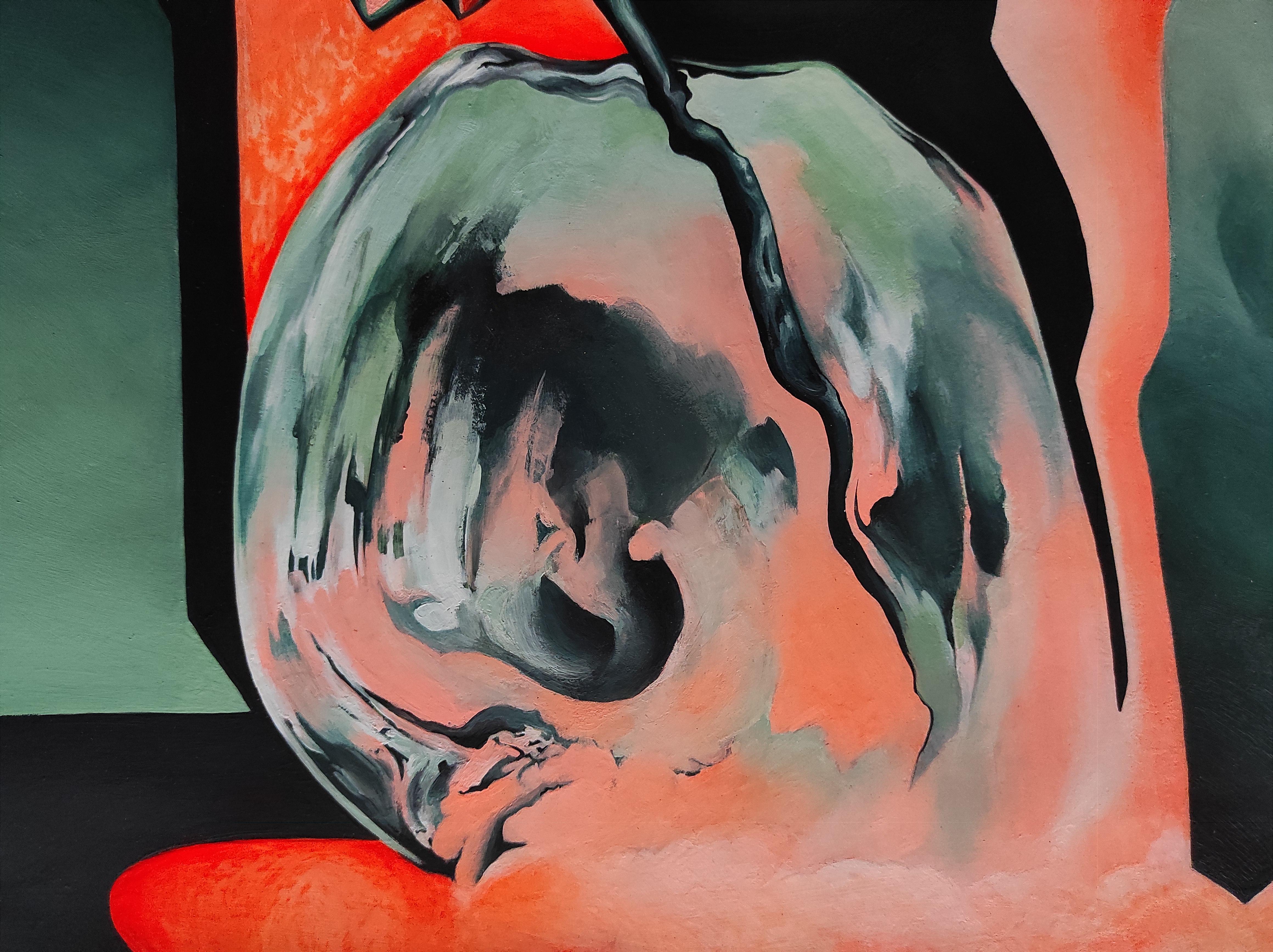 Weiche Reife (Schwarz), Abstract Painting, von Tetiana Borys