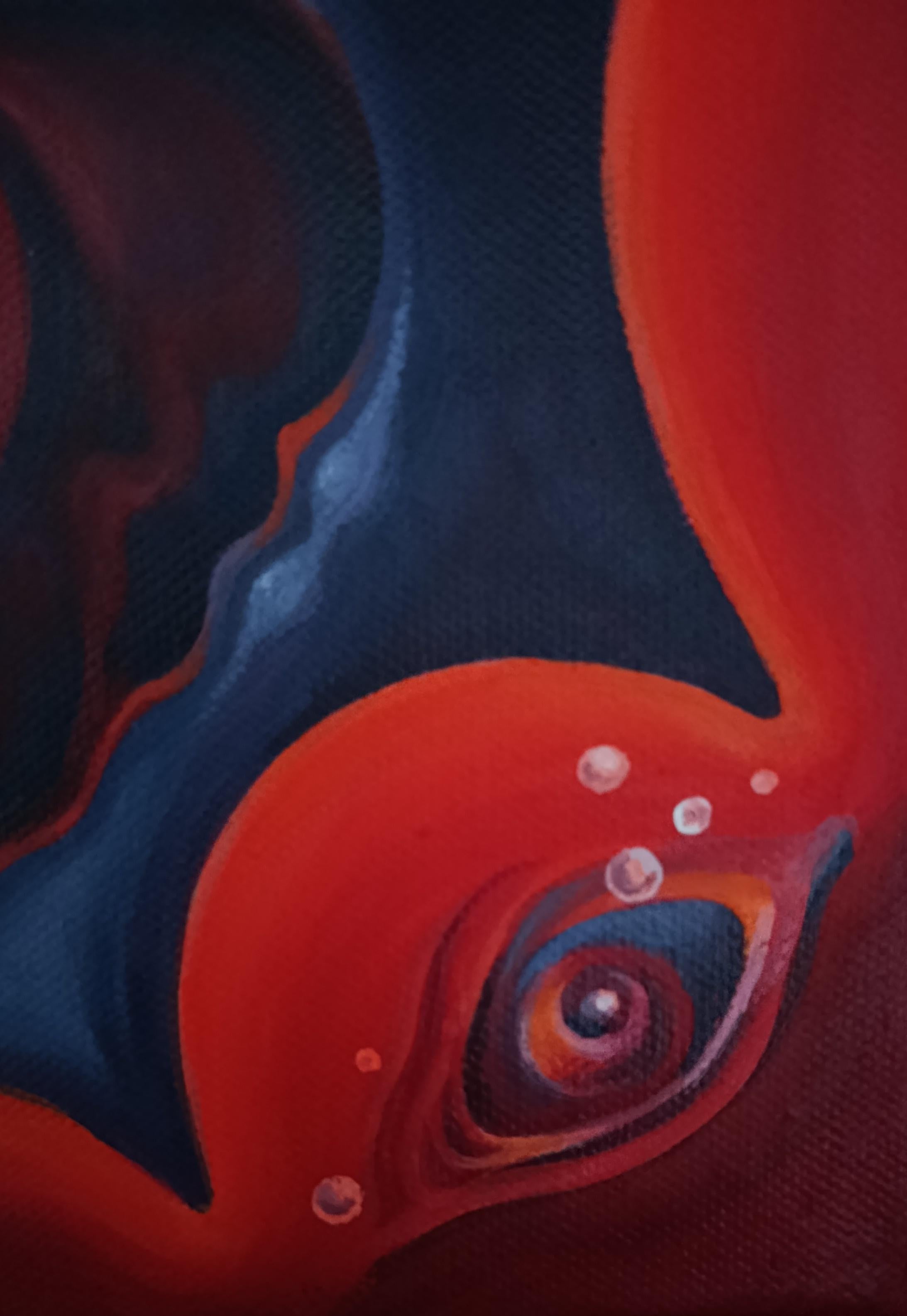 Das Glühen des Abgrunds. Diptychon (Surrealismus), Painting, von Tetiana Borys