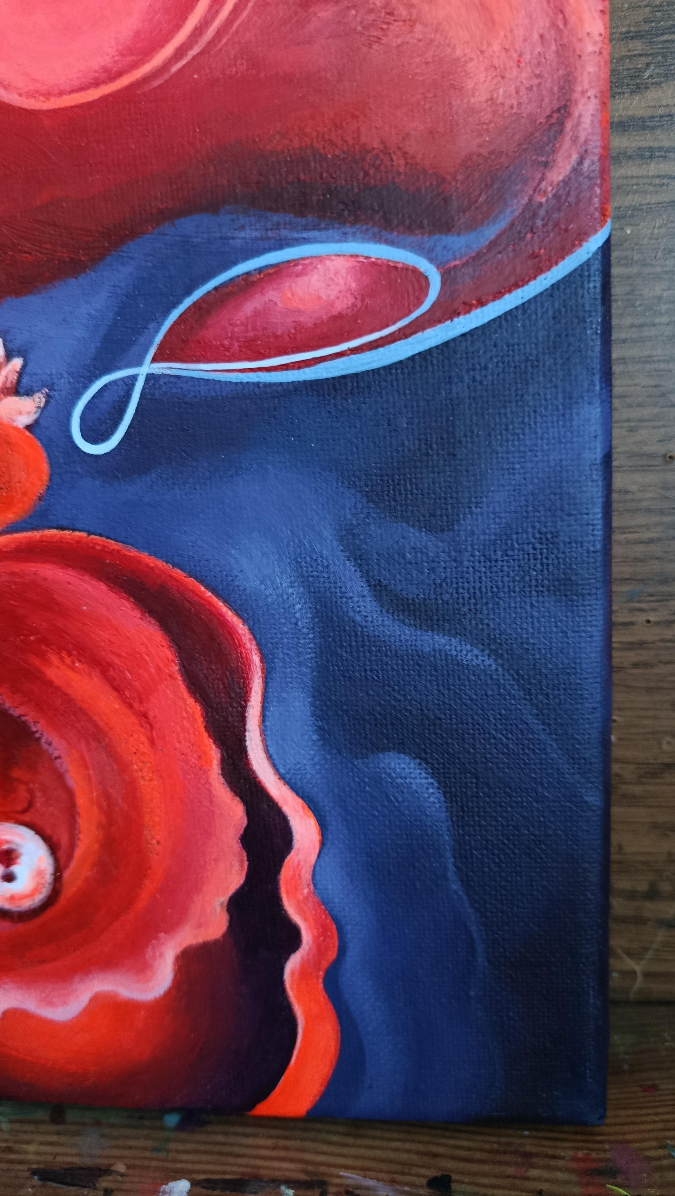 Das Glühen des Abgrunds. Diptychon im Angebot 3