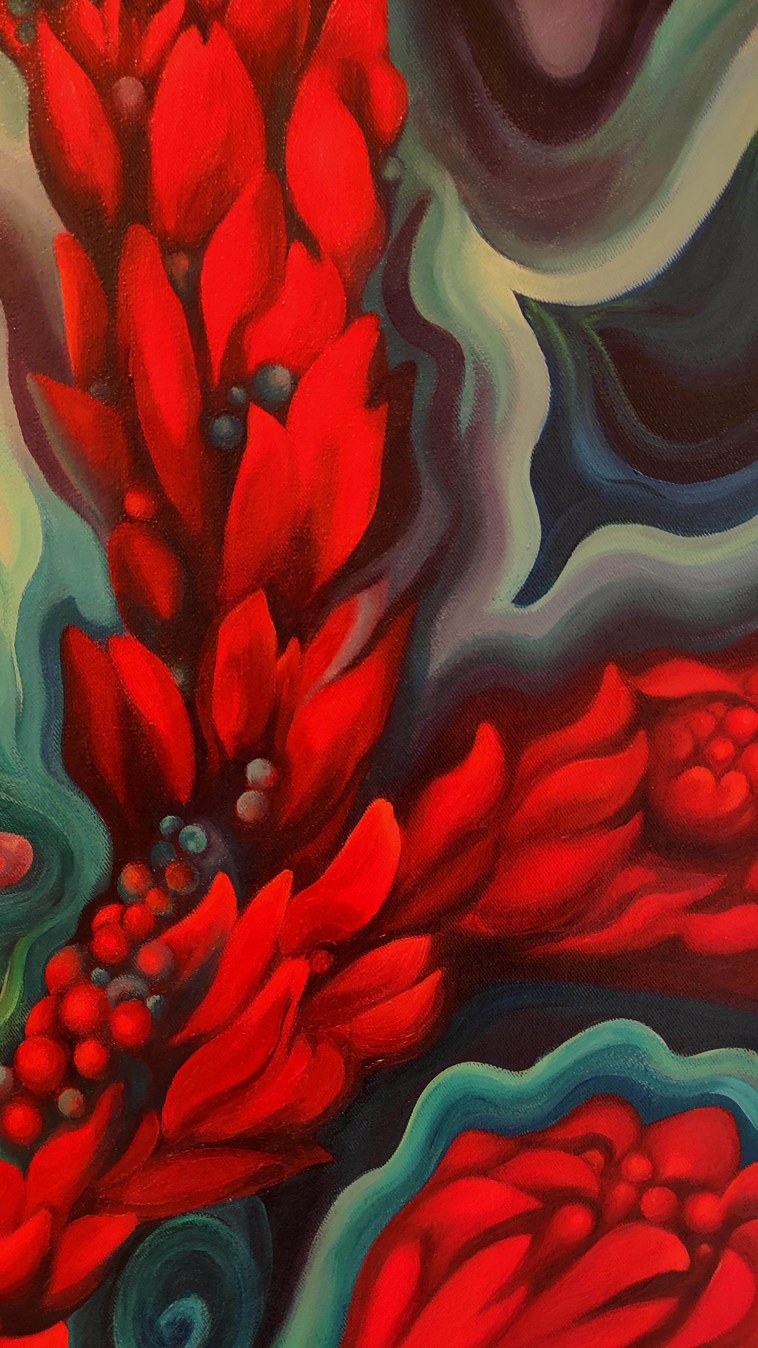 Berührung der aktuellen (Schwarz), Abstract Painting, von Tetiana Borys