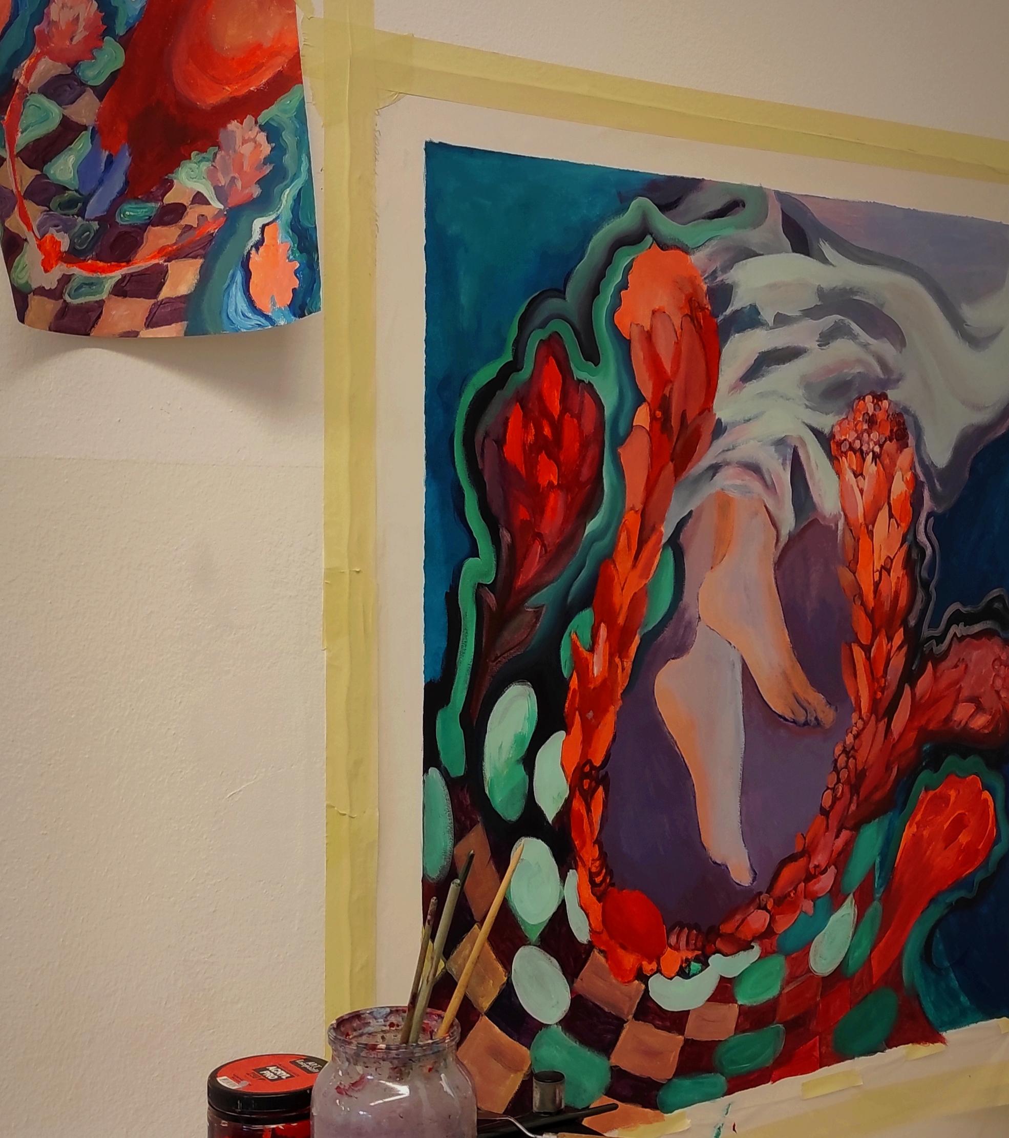 Nackte Beine erscheinen in der zeitgenössischen Kunst nicht nur als Teil des Körpers, sondern als ein vollständiges Bild, in dem Form, Plastizität und tiefe Symbolik ineinandergreifen. Sie werden zu einer Landschaft, in der der menschliche Körper