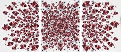 "Big Heart (trittico)" 48" x 108" pollici di Tetiana Kalivoshko